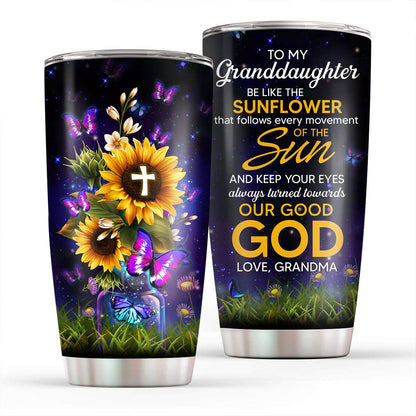 Faith-Inspired Gift for Granddaughter - Stainless Steel Tumbler