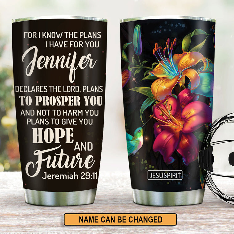 Hope and Future - Personalized Stainless Steel Tumbler
