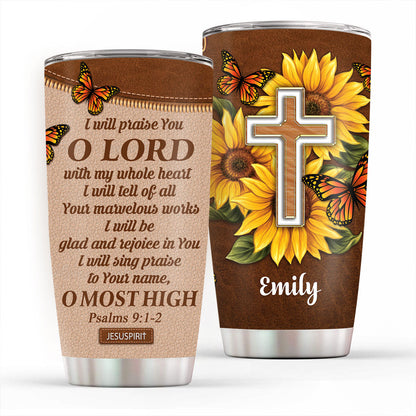 Rejoice in You - Christian Stainless Steel Tumbler 20oz