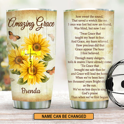 Amazing Grace - Personalized Stainless Steel Tumbler