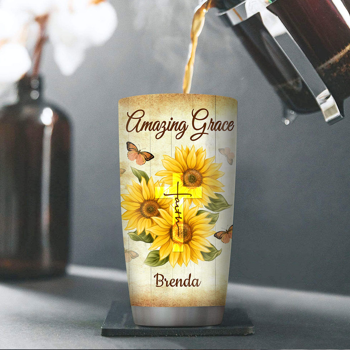 Amazing Grace - Personalized Stainless Steel Tumbler