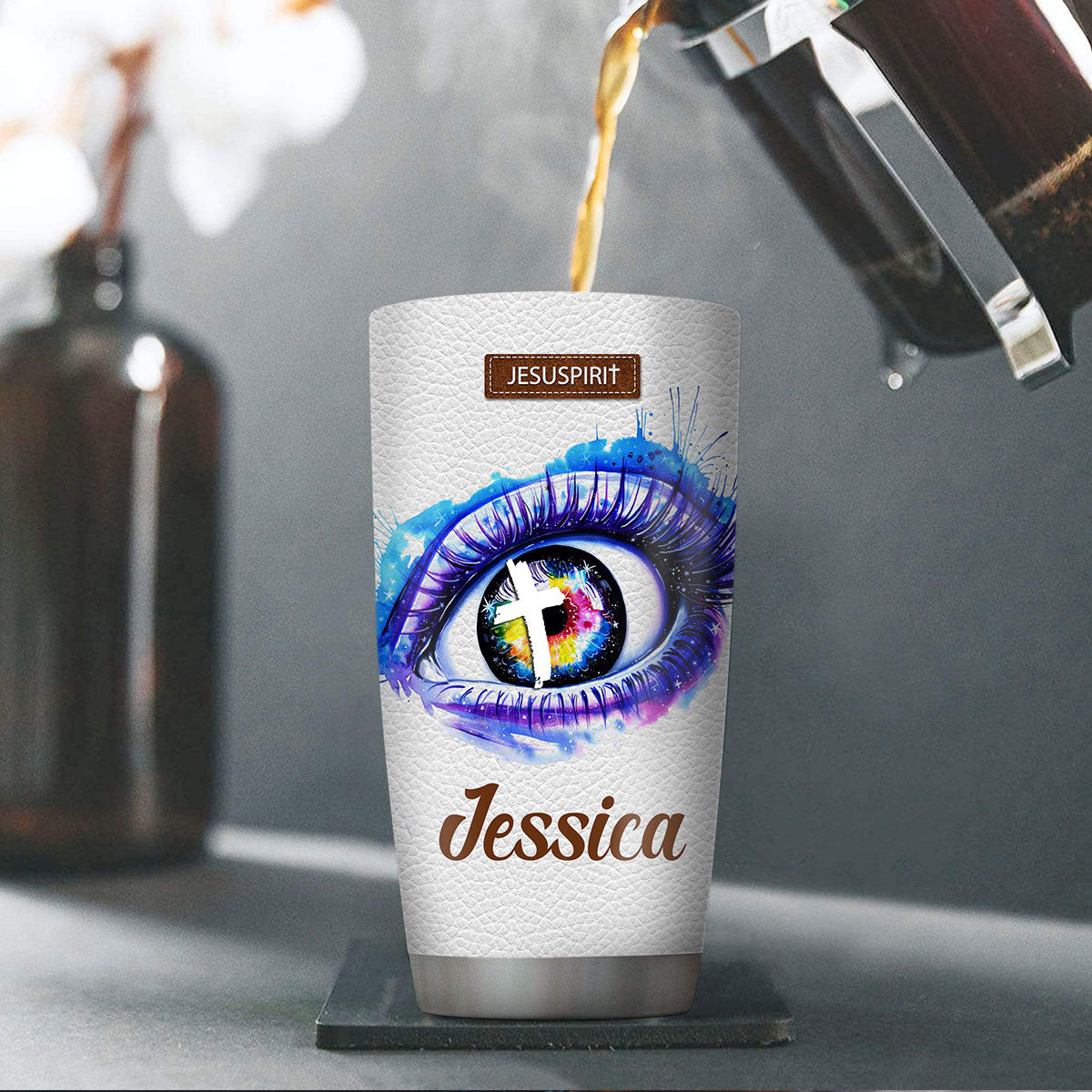 Walk By Faith - Personalized Stainless Steel Tumbler