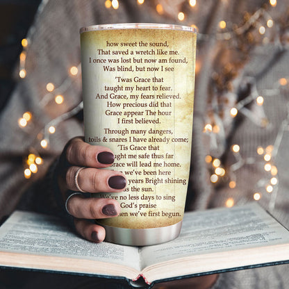 Amazing Grace - Personalized Stainless Steel Tumbler