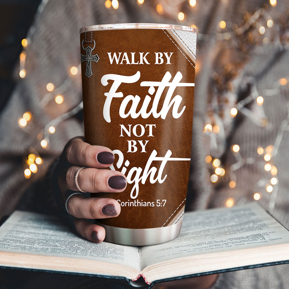 Walk By Faith - Personalized Stainless Steel Tumbler
