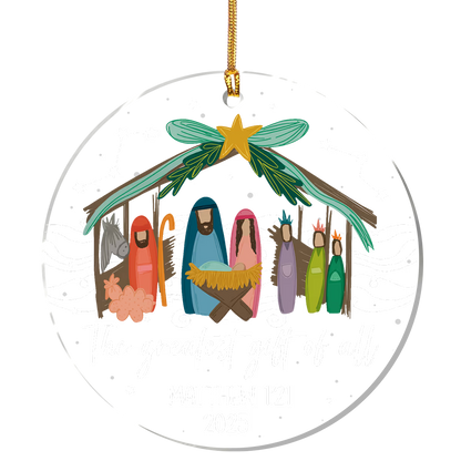 Nativity Scene - Acrylic Christmas Ornament GOJS10316