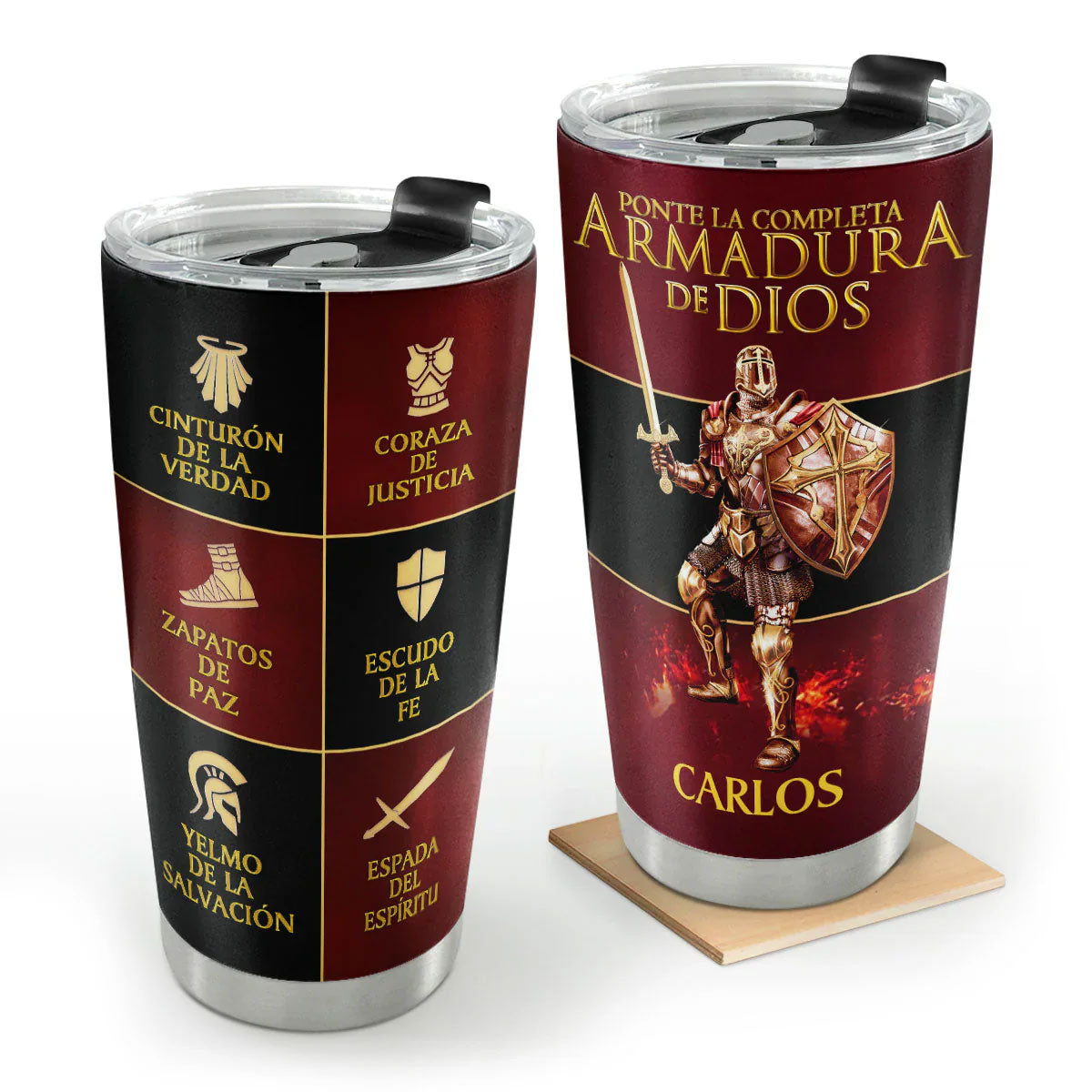 Armour of God - Personalized Stainless Steel Tumbler