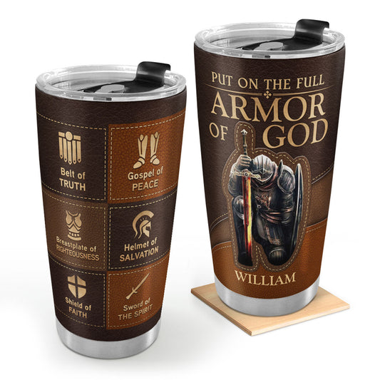 Full Armor Of God - Personalized Stainless Steel Tumbler