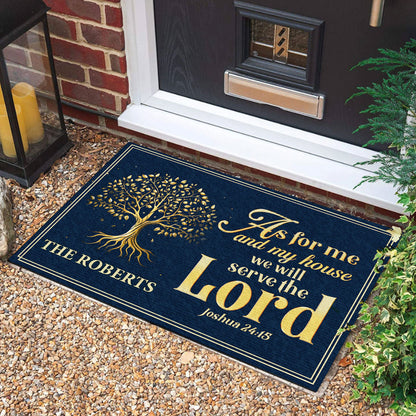Rooted In Faith - Personalized Doormat - Christian Home Decor