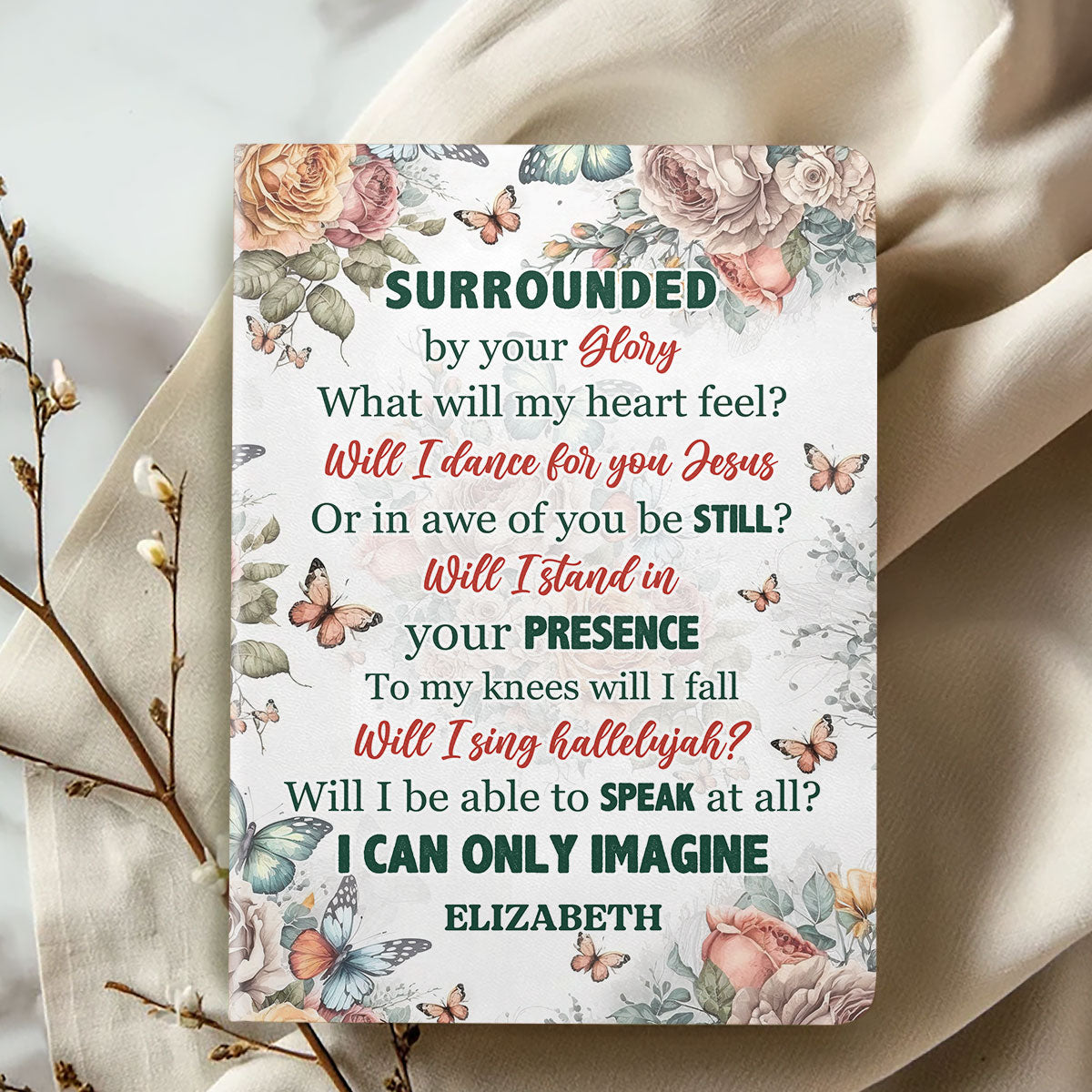 I Can Only Imagine - Personalized Leather Notebook GMJSNB200111