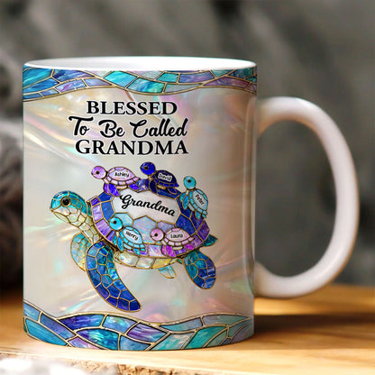 Blessed To Be Called Grandma - Personalized Ceramic Coffee Mug