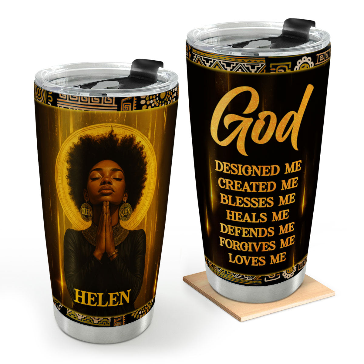God Designed Me - Personalized Stainless Steel Tumbler