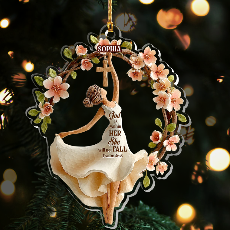 Personalized Holiday Ornament - Acrylic Decoration GOJS10001
