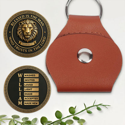 Blessed Is The Man Who Trusts In The Lord - Personalized Pocket Hug