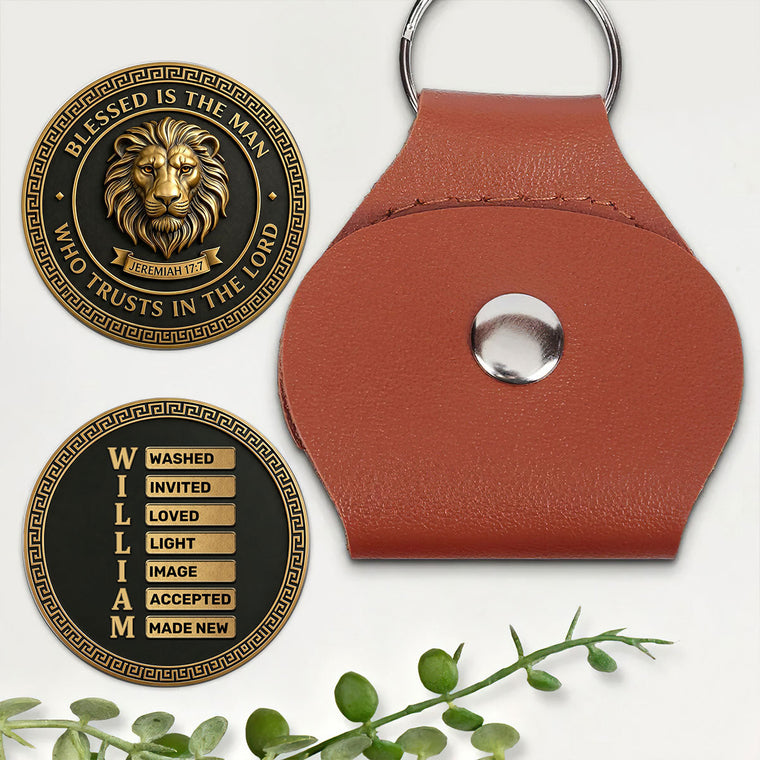 Blessed Is The Man Who Trusts In The Lord - Personalized Pocket Hug