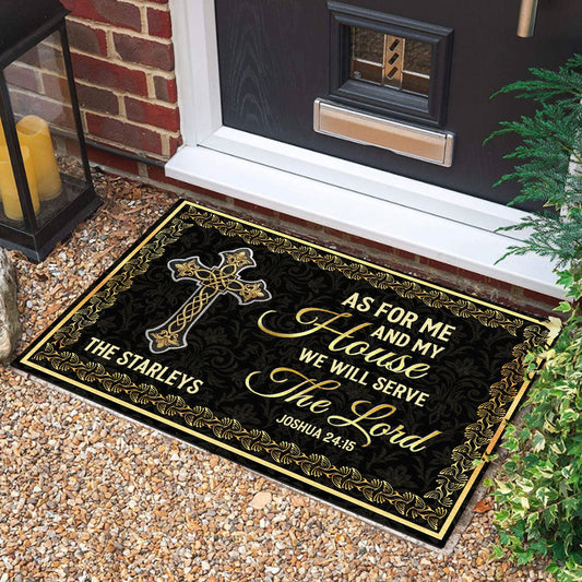 Bible Verse - Christian Faith Doormat - Personalized Home Decor