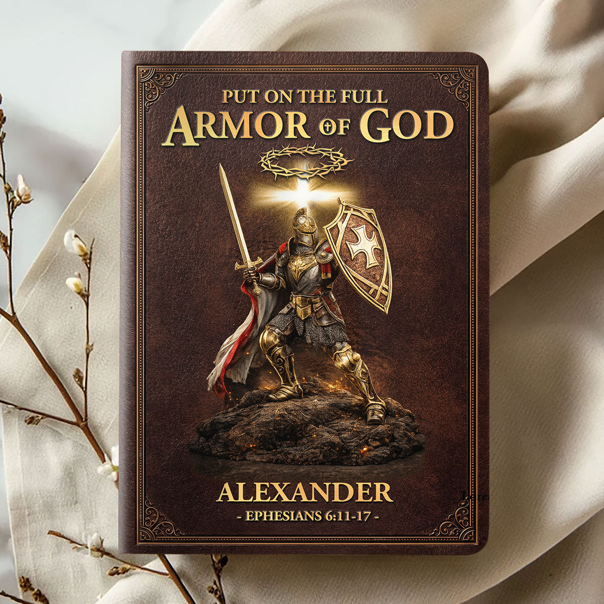Armor of God - Personalized Leather Cover Notebook GMJSNB200010
