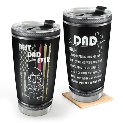 Best Dad Ever - Personalized Stainless Steel Tumbler 20oz