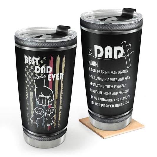 Best Dad Ever - Personalized Stainless Steel Tumbler 20oz