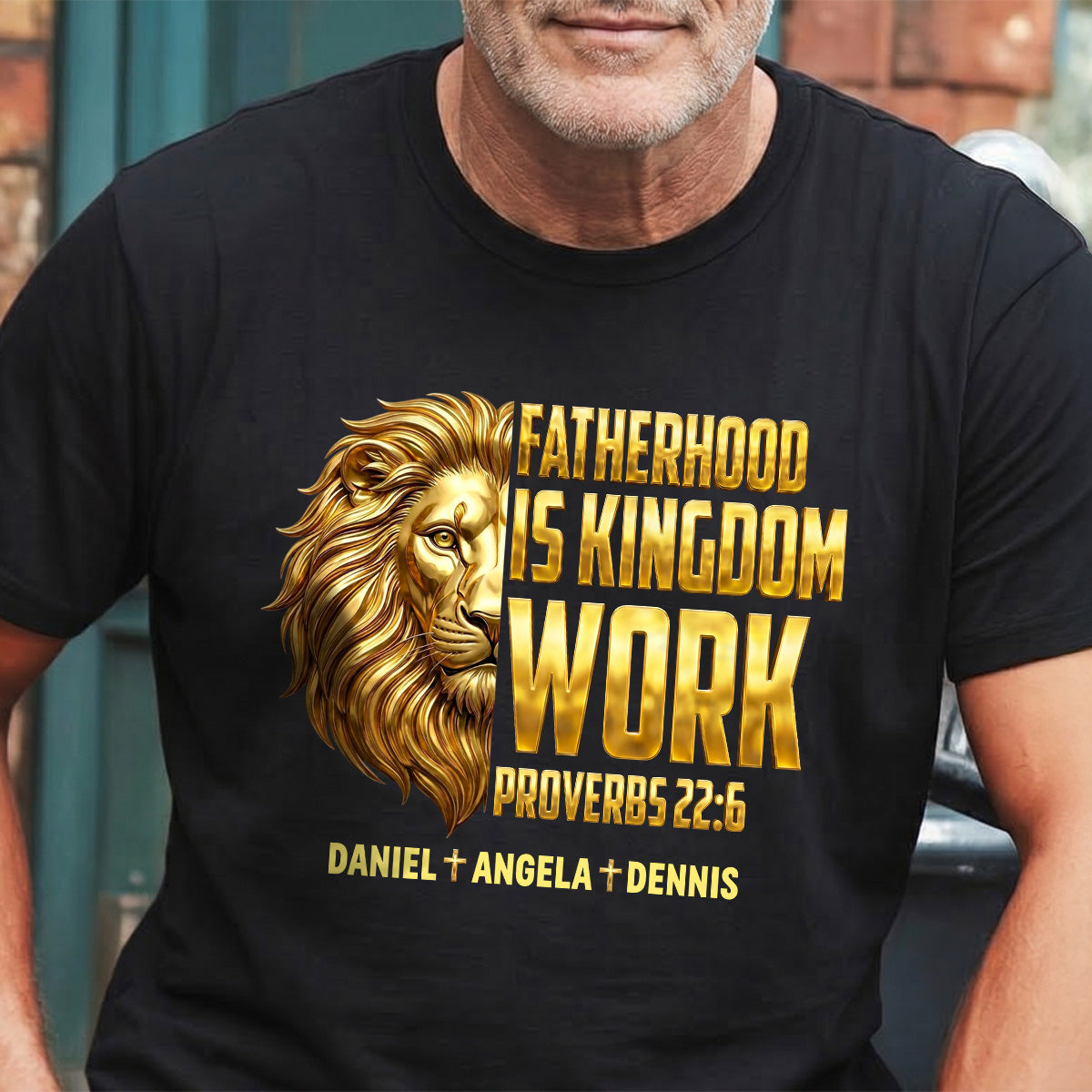 Fatherhood Is Kingdom Work - Personalized 2D Unisex T-shirt GMJSTS200026