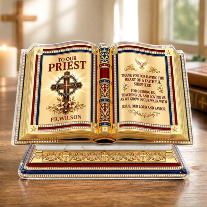 Heart of a Servant Leader - Personalized Acrylic Plaque GAPJS10032