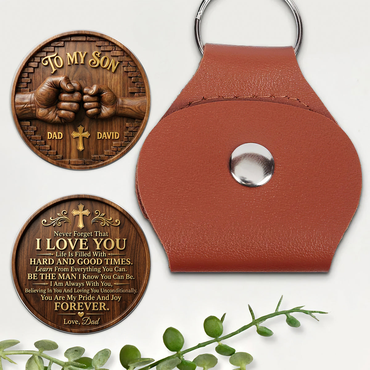 Be The Man I Know You Can Be - Personalized Pocket Hug - Gift for Son from Dad
