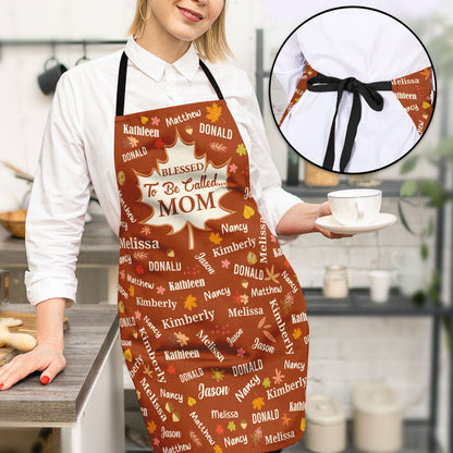 Blessed To Be Called Grandma - Personalized Apron
