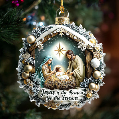 Christ Our Reason - Acrylic Ornament - Christian Faith Keepsake GOJS10300