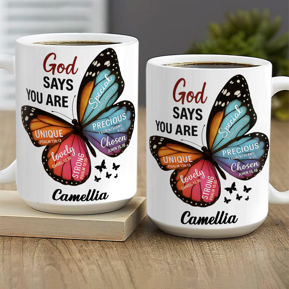 God Says You Are - Personalized Ceramic Coffee Mug