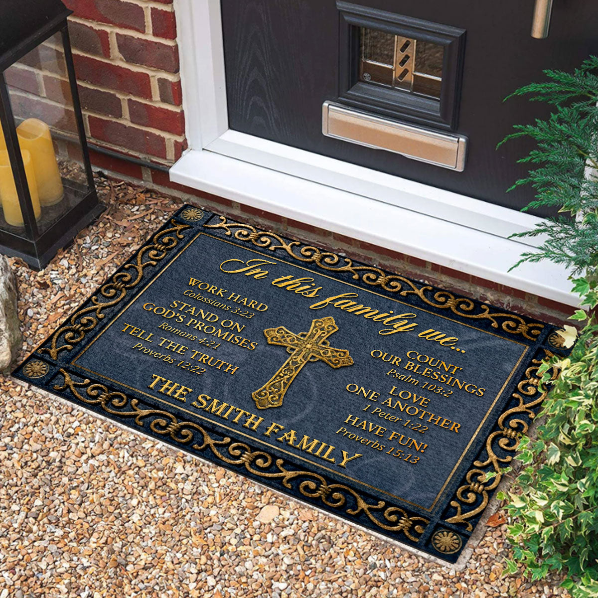 Family Theme - Personalized Doormat for Home Decor