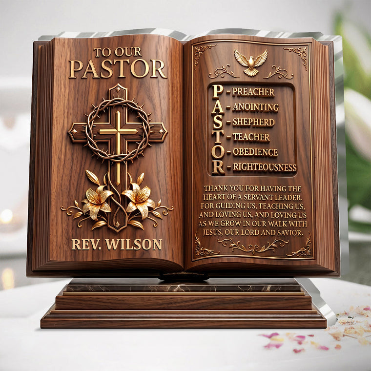 Heart Of A Servant Leader - Personalized Acrylic Plaque GAPJS10051