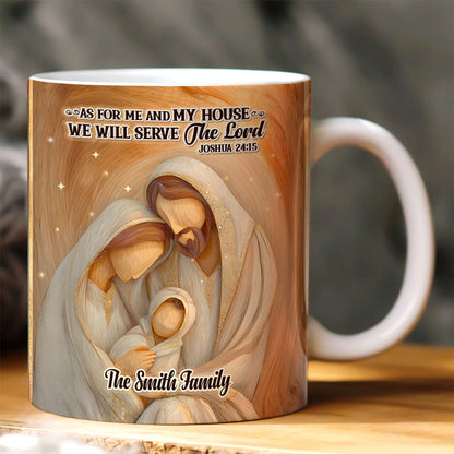 As For Me And My House - Custom Name Coffee Mug