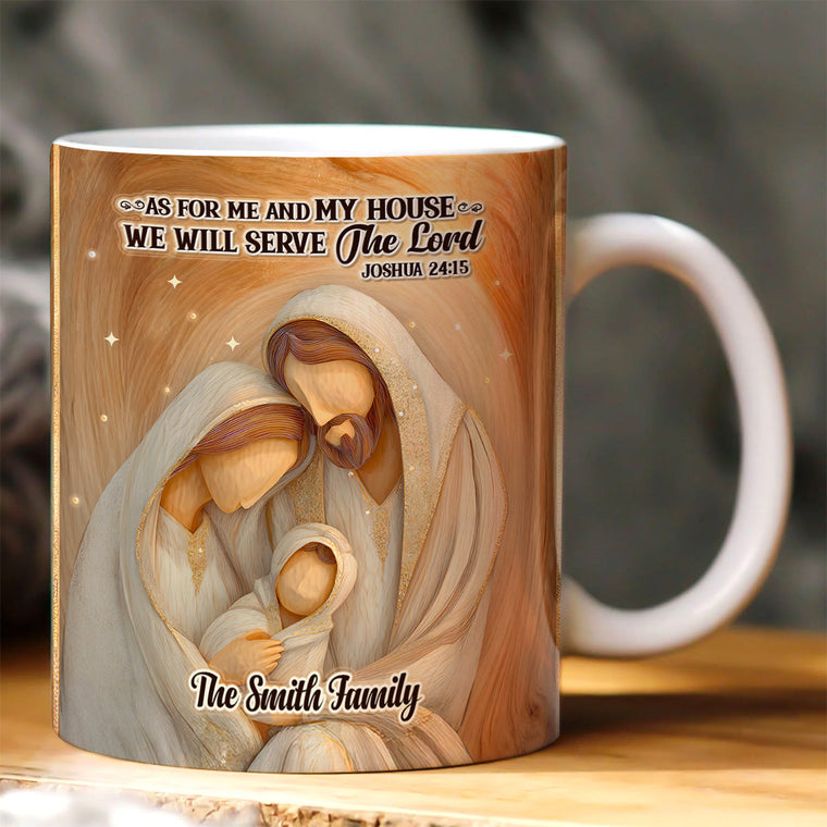 As For Me And My House - Custom Name Coffee Mug