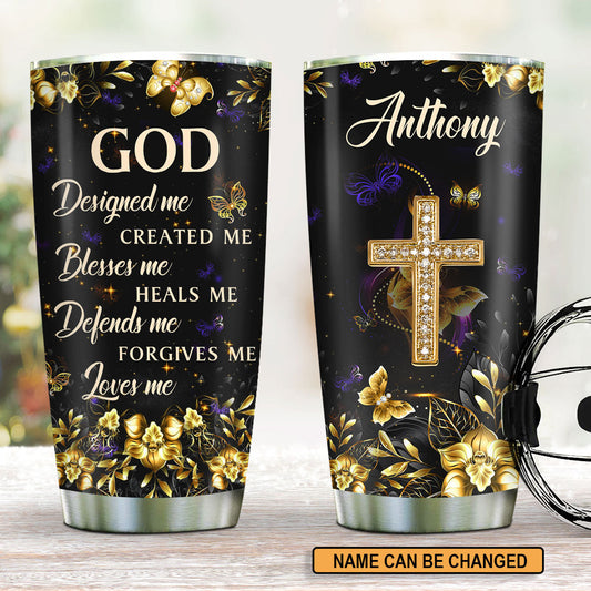 God Designed Me - Inspirational Faith Tumbler