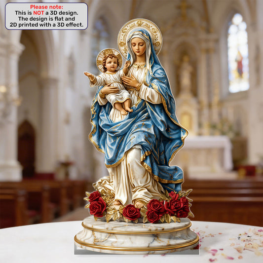 Radiance Of Mercy - Custom Shaped Acrylic Plaque - Gift For Mom GAPJS10124