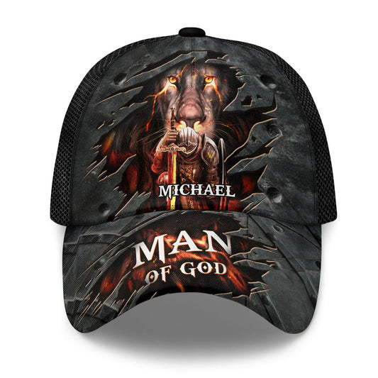 Man Of God - Personalized Classic Cap Faith - Gift For Men