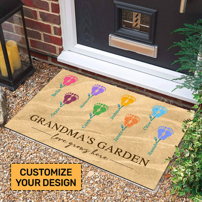 Grandma's Garden - Personalized Doormat GDMJS10100