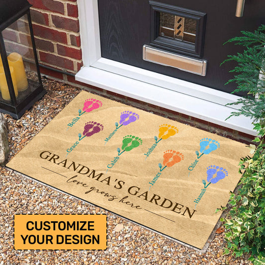 Grandma's Garden - Personalized Doormat GDMJS10100