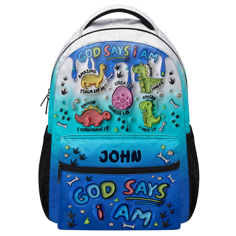 God Says You Are - Personalized Backpack for Kids