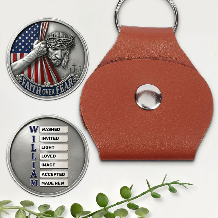 Faith Over Fear - Personalized Pocket Hug Keepsake