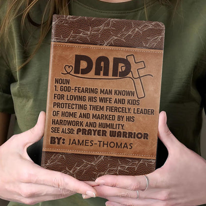 Dad Definition - Personalized Leather Cover Notebook GMJSNB200110