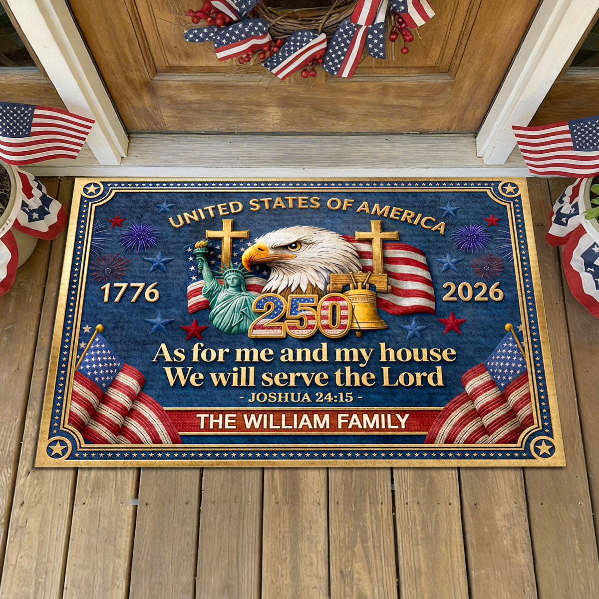 Faith Quote - Personalized Doormat for Home Decor GDMJS10009