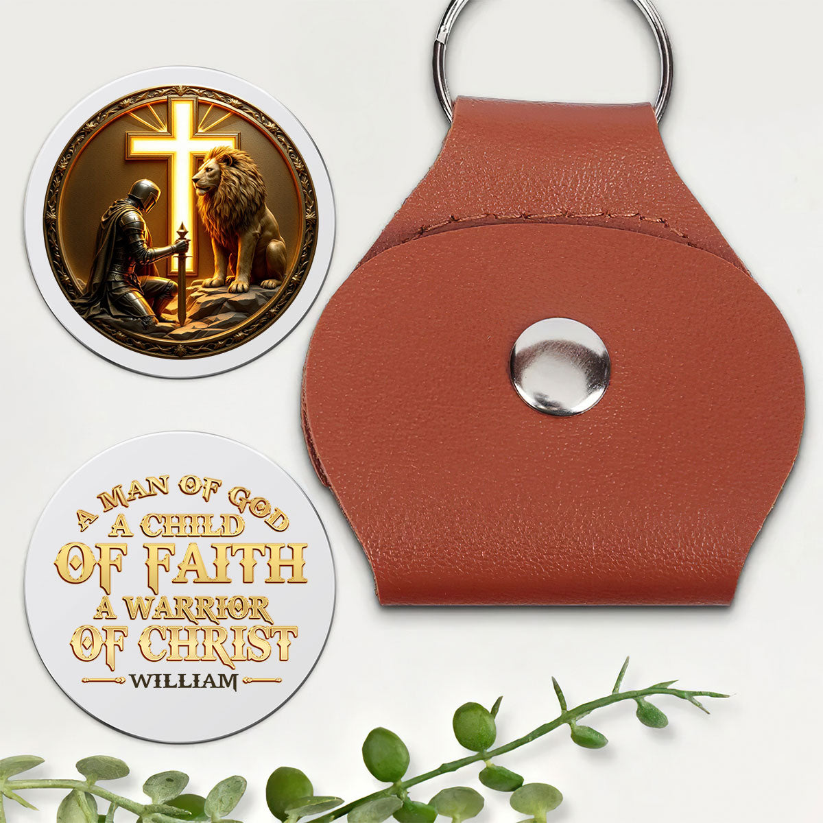 Warrior Of Christ - Personalized Pocket Hug Keepsake