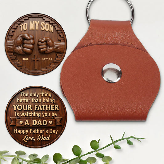 To My Son Becoming A Dad - Personalized Pocket Hug