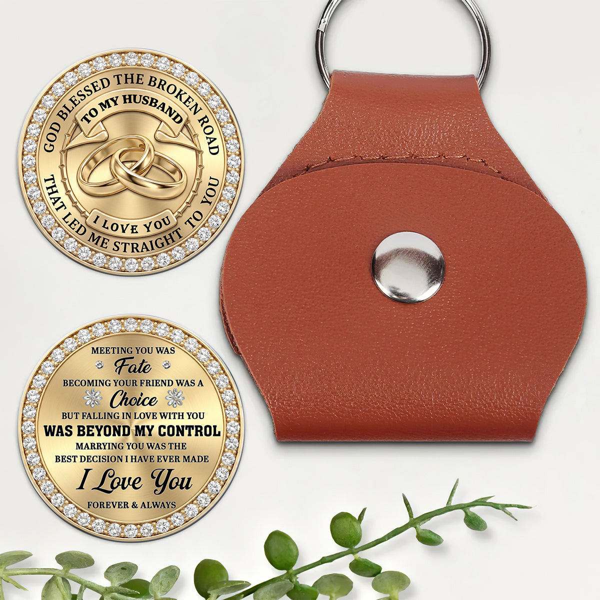 Blessed Road To You - Personalized Pocket Hug for Him