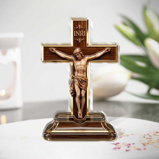 Jesus on the Cross - Custom Shaped Acrylic Plaque GAPJS10068