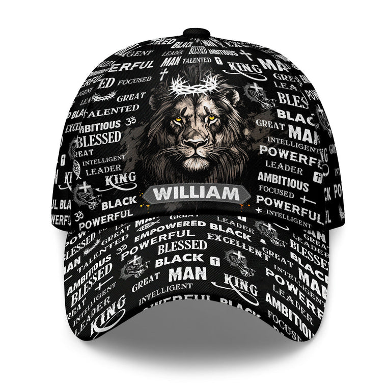 God Says I Am Black Man - Personalized Classic Cap