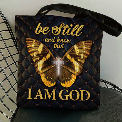 Be Still And Know - Butterfly Tote Bag - Christian Inspirational GTTJS10338