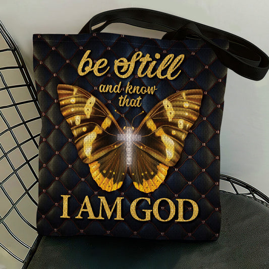 Be Still And Know - Butterfly Tote Bag - Christian Inspirational GTTJS10338