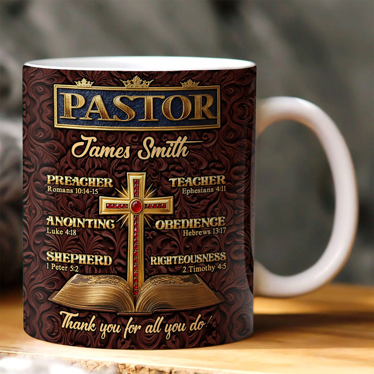 Faith Gift for Pastor - Personalized Ceramic Mug