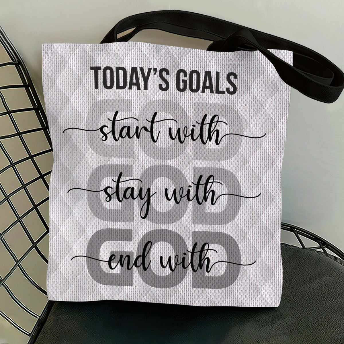 Today's Goals - Christian Inspiration Tote Bag GTTJS10336
